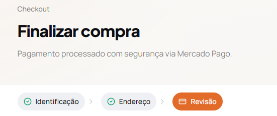 Passos do checkout