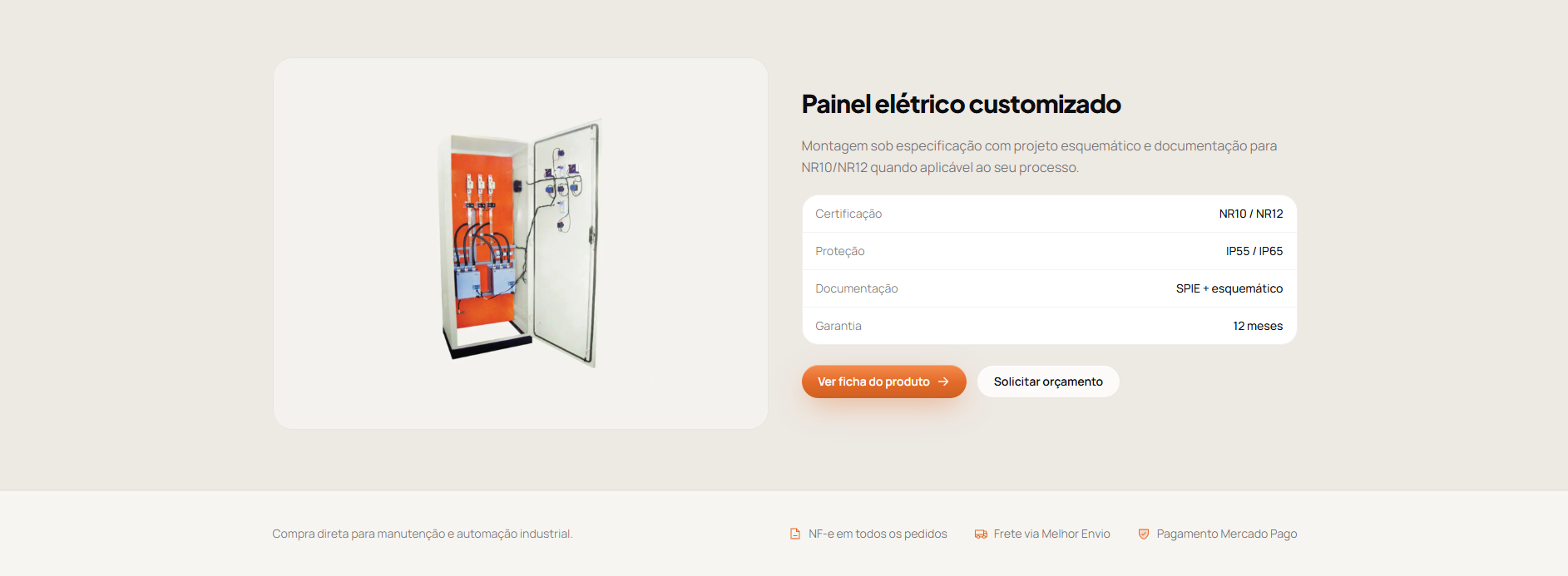 Painel customizado